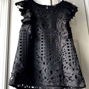 Express black lace top